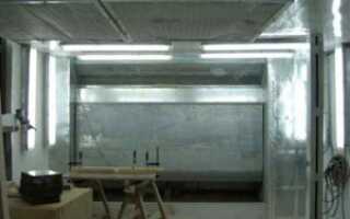 Покрасочная камера с водяной завесой