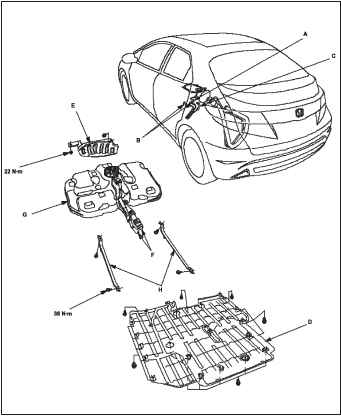 honda civic замена топливного фильтра