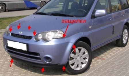 бампер хонда hr v