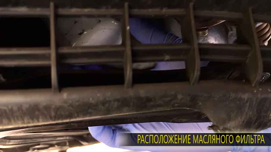 Расположение масляного фильтра в Civic