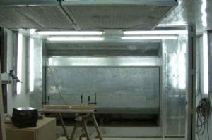 Покрасочная камера с водяной завесой